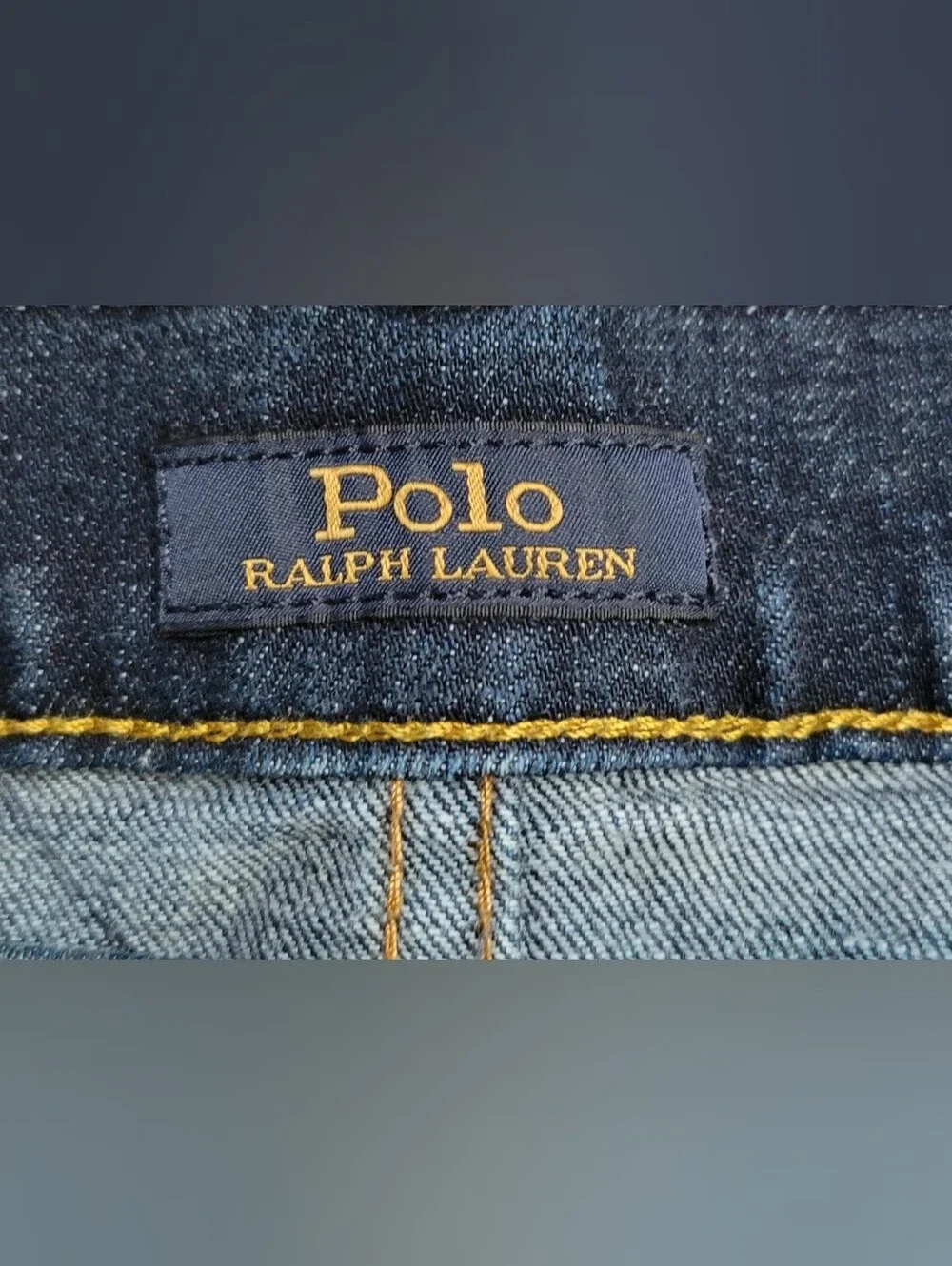 Polo by Ralph Lauren Men’s Relaxed Fit Dark Indigo Jeans
